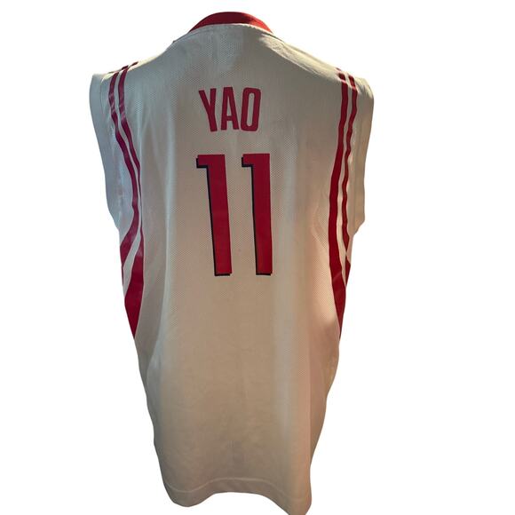 Reebok Yao Ming #11 Houston Rockets NBA Jersey, White & Red, Youth XL (18/20) - Picture 1 of 5